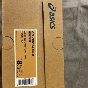 ASICS Gel-Noosa Tri 11 Blue-White-Hot pink Women as 8.5